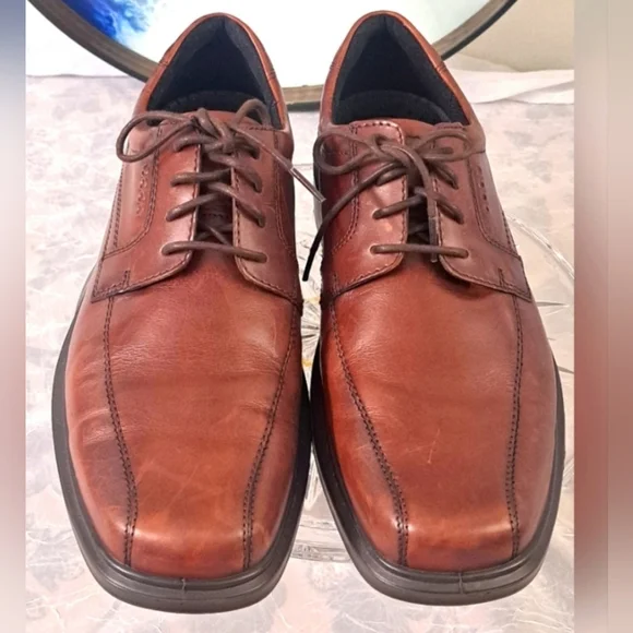 ECCO  Brown Leather  size 45 ECCO Mens SIZE EUR 45 Brown Vegetable Tanned Leather Walking  main image 4